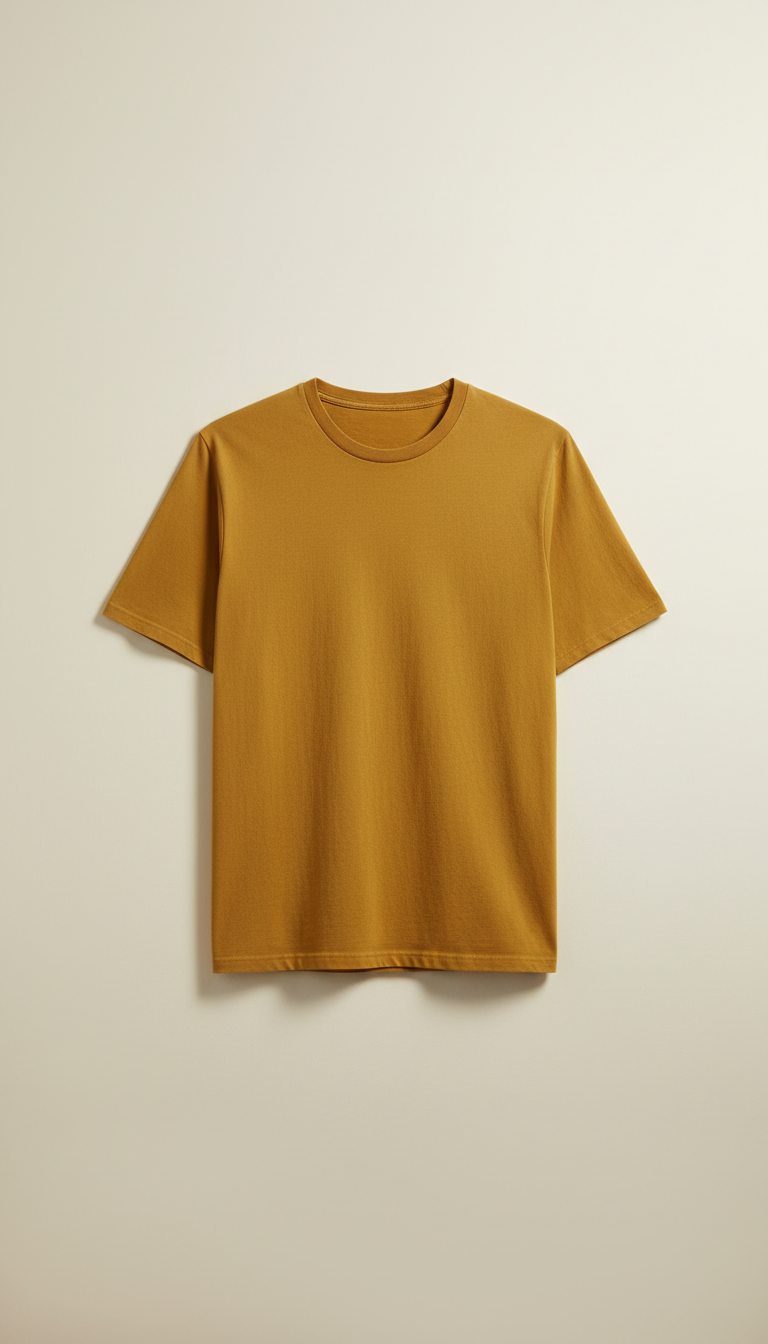Explorer Yellow cotton tee