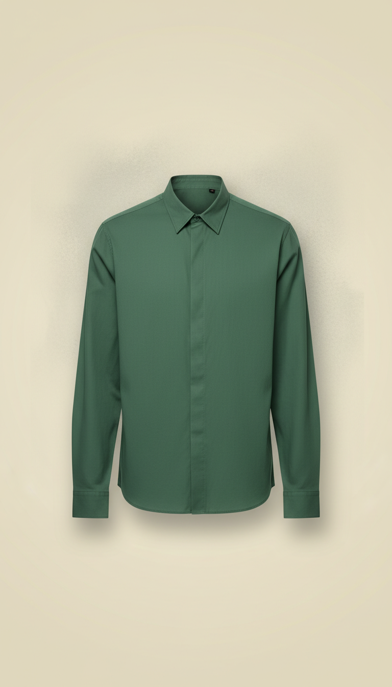 Pine Green lightweight overshirt